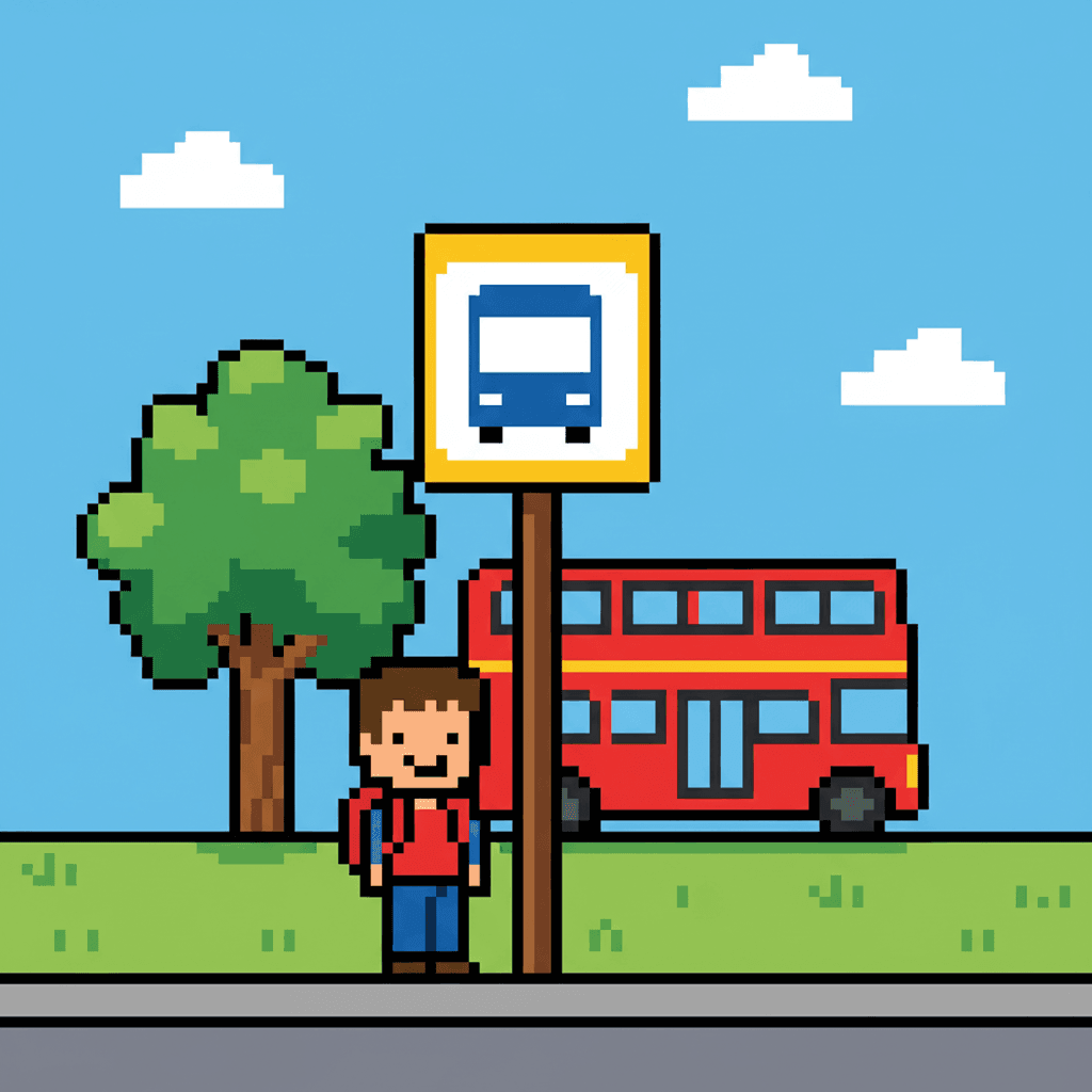 bus stop — Hình minh hoạ